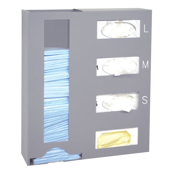 Omnimed Wall Mounted PPE Isolation Station (Holds Gloves, Masks & Isolation Go 307010 - main